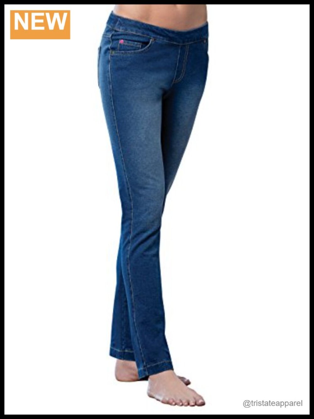 PajamaJeans Denim Leggings Skinny Pull-On Drawstring Women's Jeans